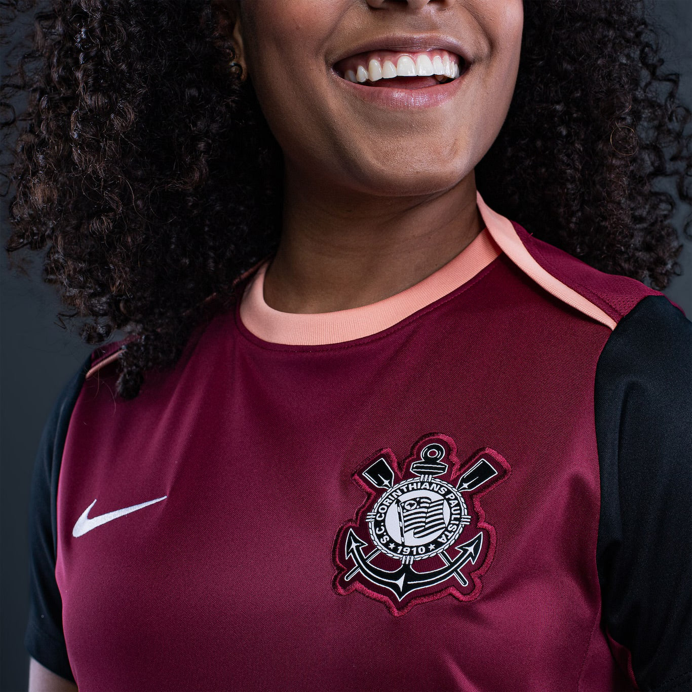 Camiseta Corinthians entrenamiento - burdeos 2026 FEMENINA