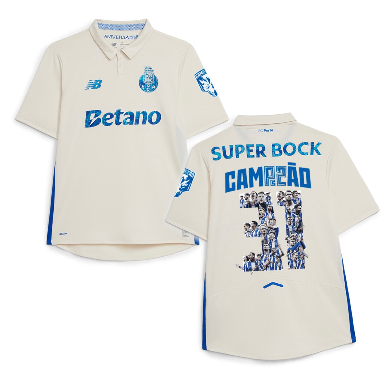Conjunto infantil CAMPEÕES 31 tercera equipación third blanco 2025/26 - LANZAMIENTO ALTERNATIVA