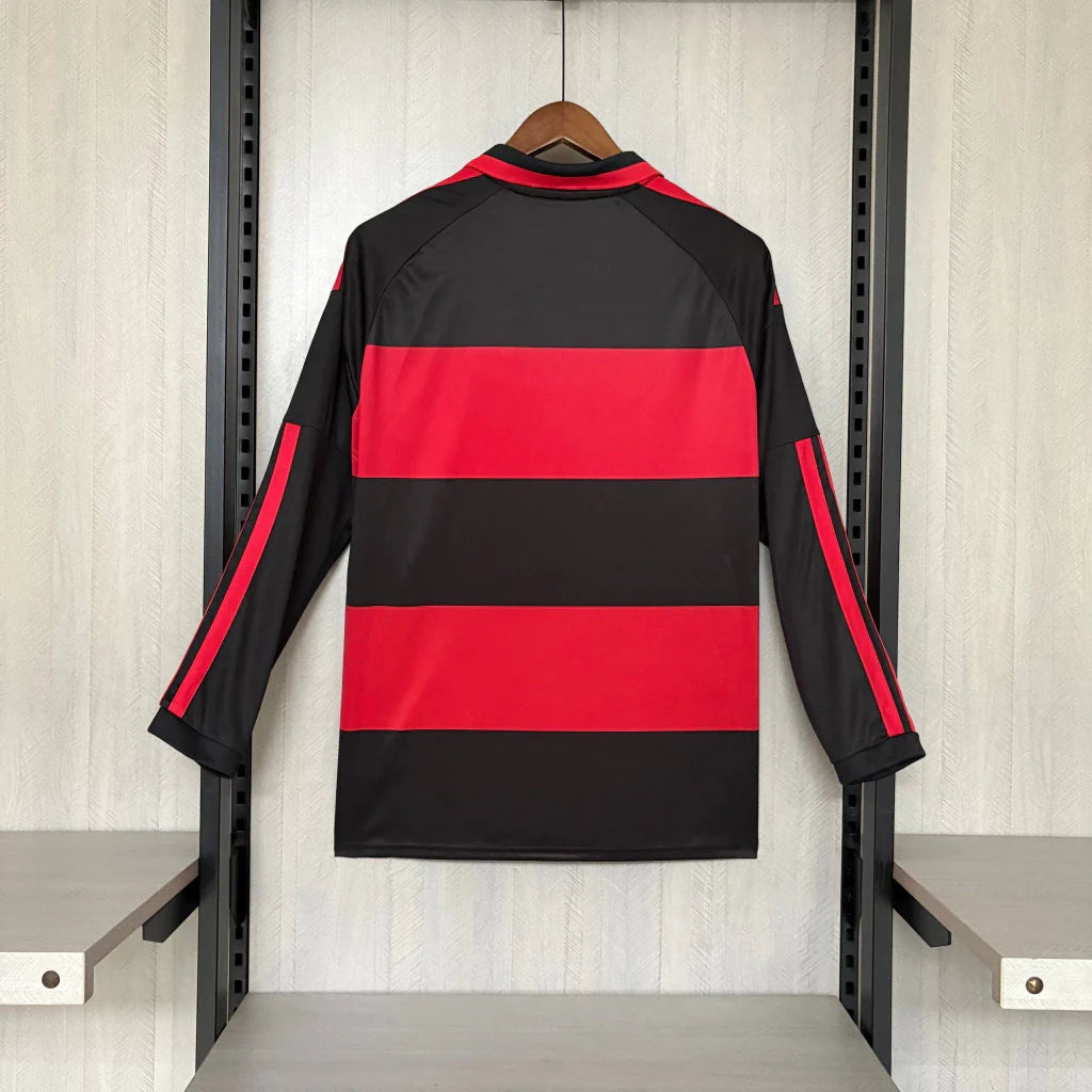 Camiseta Manga larga Flamengo Principal 2026/27 - roja/negra