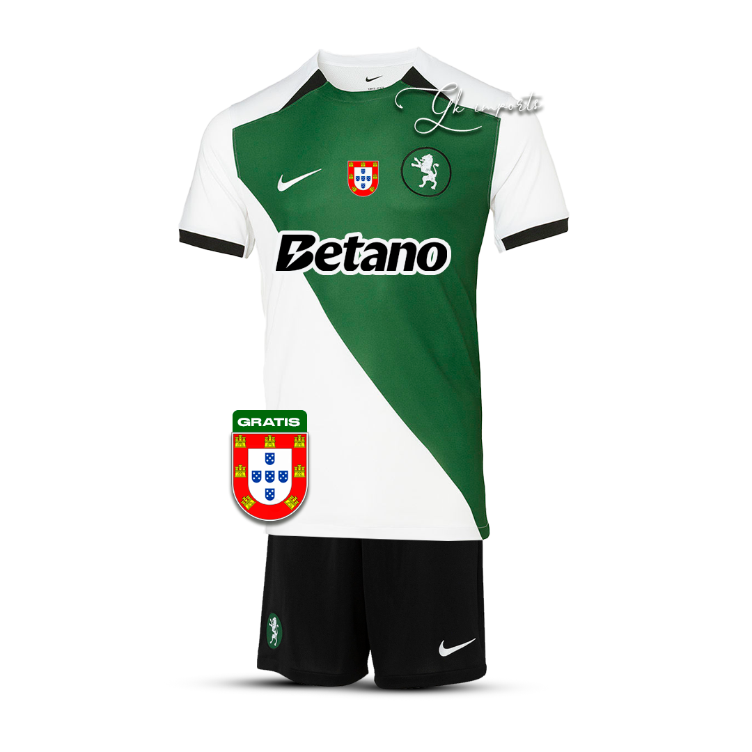 Conjunto infantil STROMP verde/blanca 2024/25