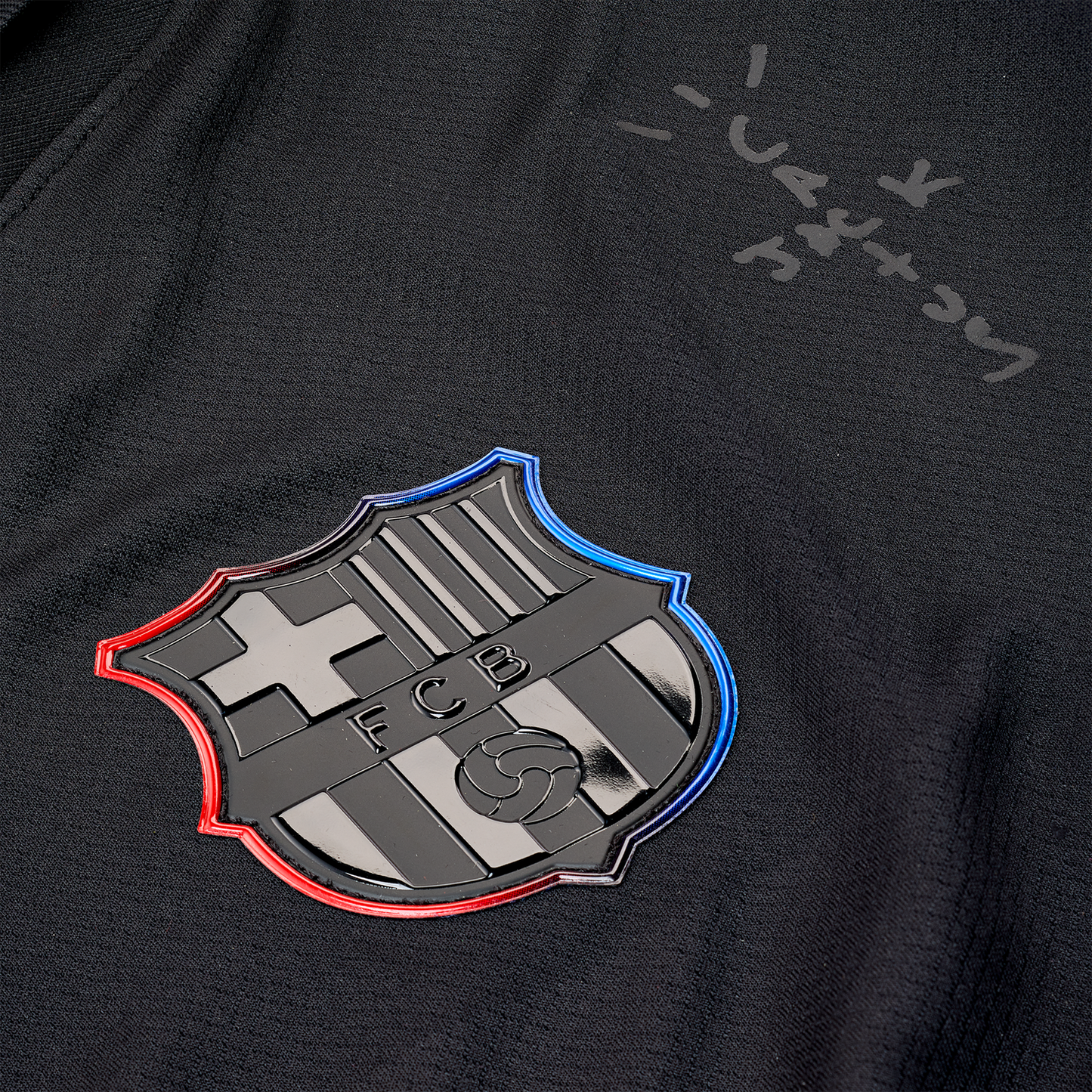 Camiseta Barcelona away 2024/25 - TRAVIS SCOTT negra