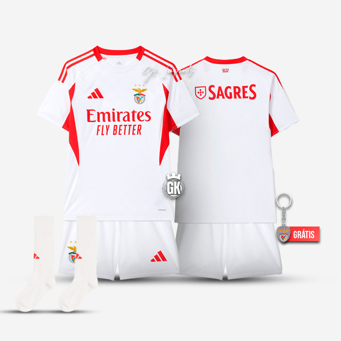 Conjunto infantil alternativo blanco 2025/26