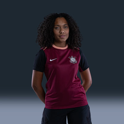 Camiseta Corinthians entrenamiento - burdeos 2026 FEMENINA