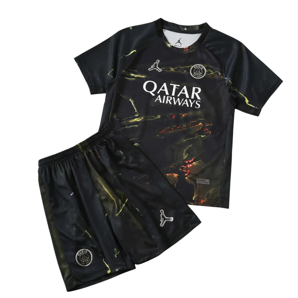 Conjunto Infantil PSG jordan 2026 Night Edition negra - LANZAMIENTO