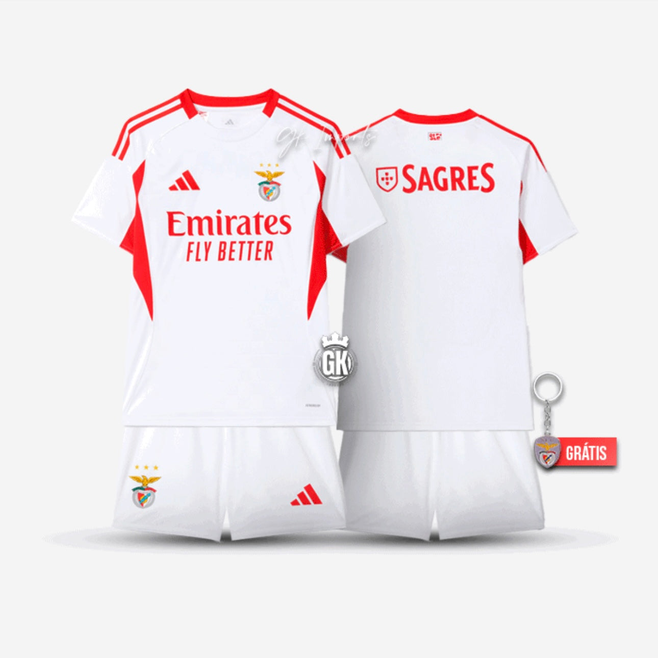 Conjunto infantil alternativo blanco 2025/26