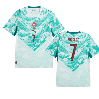 Camiseta Selección Portugal RONALDO 7 alternativa azul COPA DEL MUNDO 2026