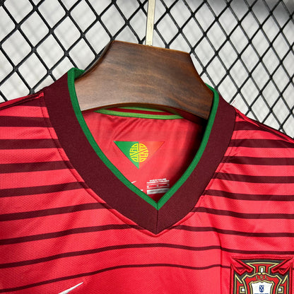 Camiseta Portugal roja retro 2014