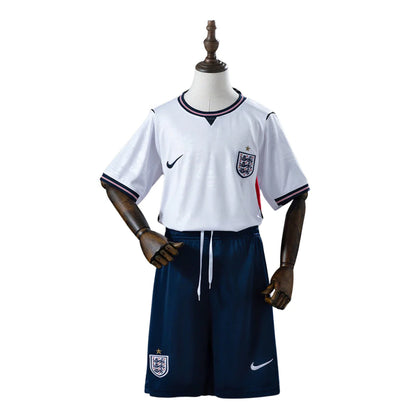 Conjunto infantil Selección Inglaterra principal blanca COPA DEL MUNDO 2026