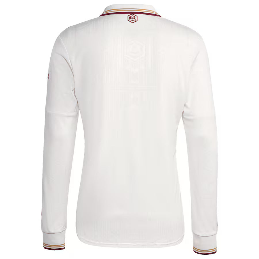 Camiseta MANGA LARGA tercera blanca 2025/26