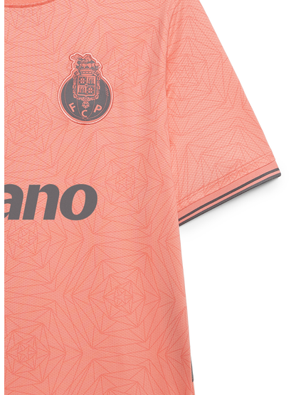 Camiseta segundo equipación rosa 2025/26 síbolo bordado