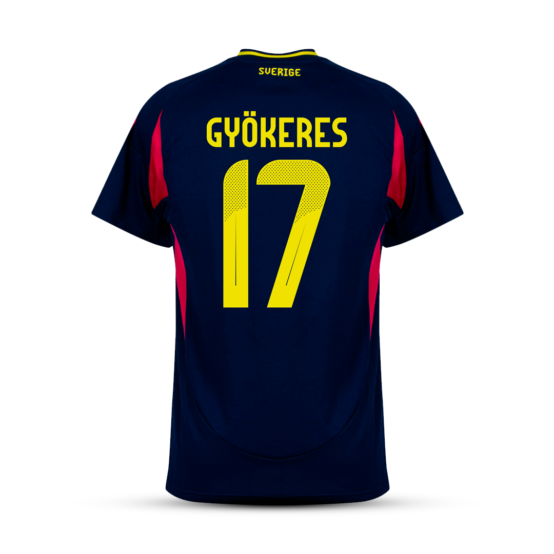 Camiseta GYÖKERES Suecia azul away 2024/25