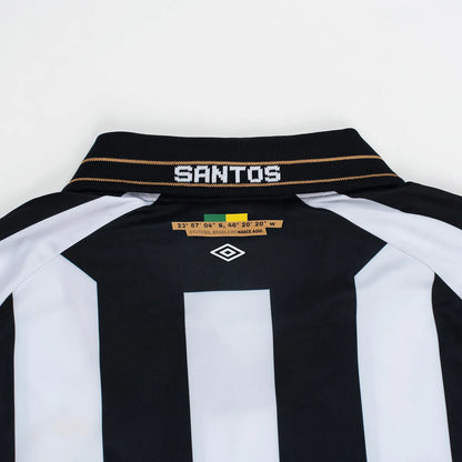 Camiseta Manga larga Santos Away 2026/27 blanca/negro