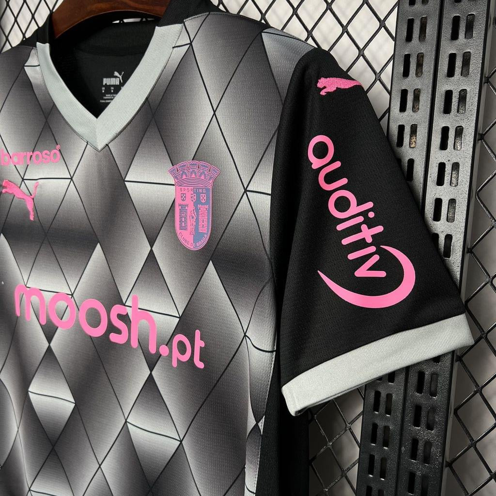 Camiseta Braga Negra Away 2024/25