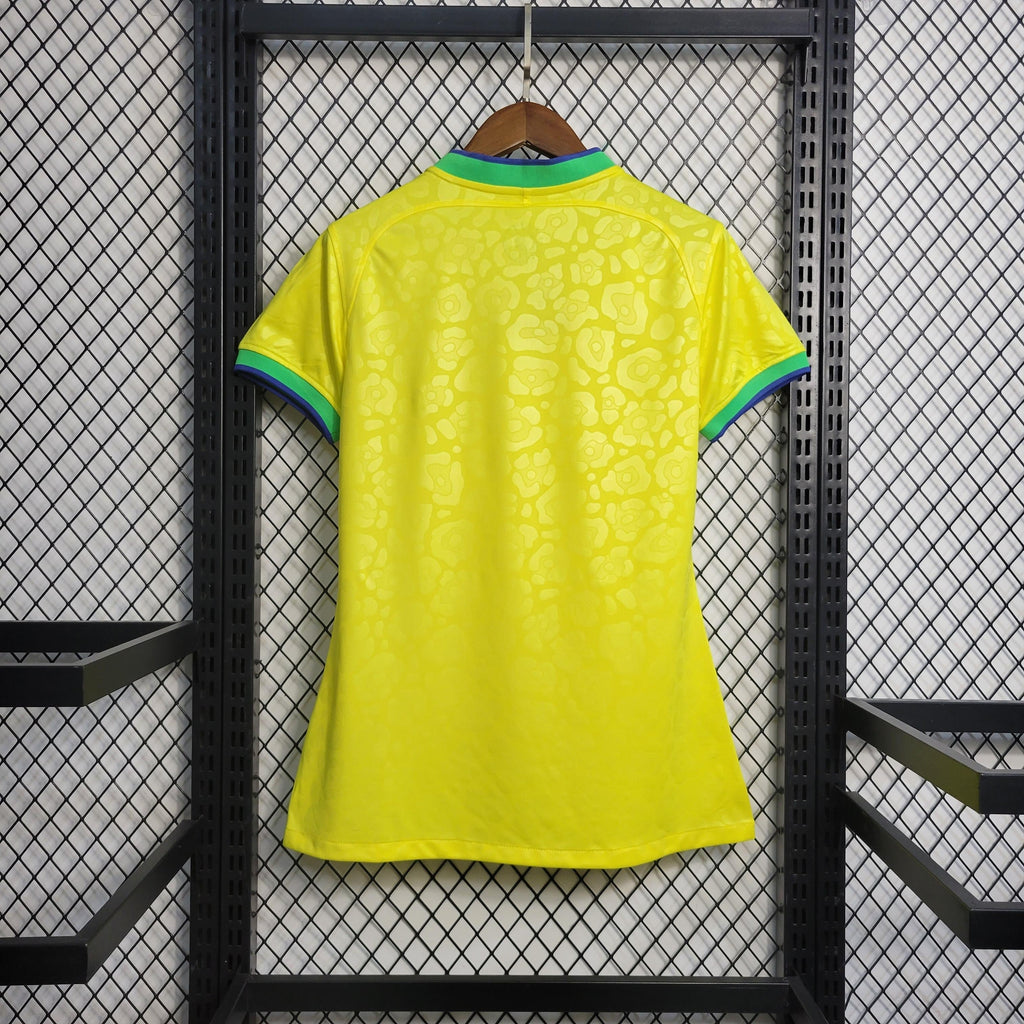 Camiseta Femenina Selección Brasil 2022/23 Local Aficionado PRO