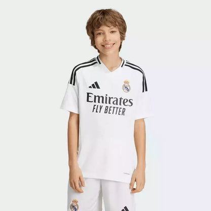 Conjunto Infantil Real Madrid home blanco 2024/25