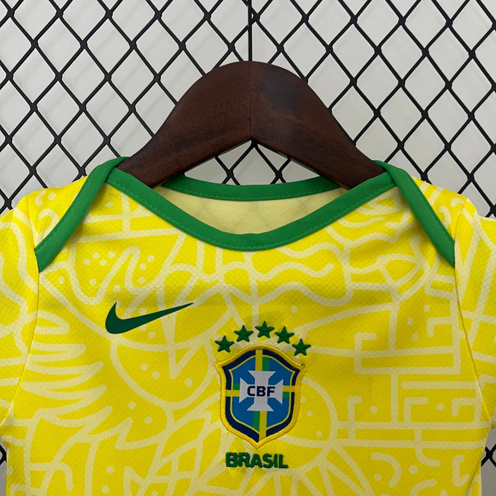 Body bebé Brasil Amarillo - 2025