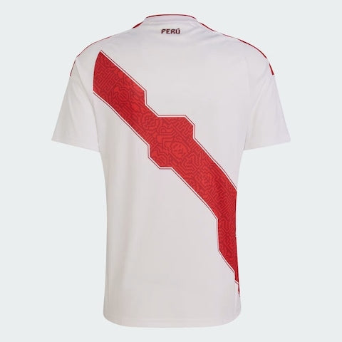 Camiseta Selección de Perú principal blanca/roja - Copa del Mundo 2026