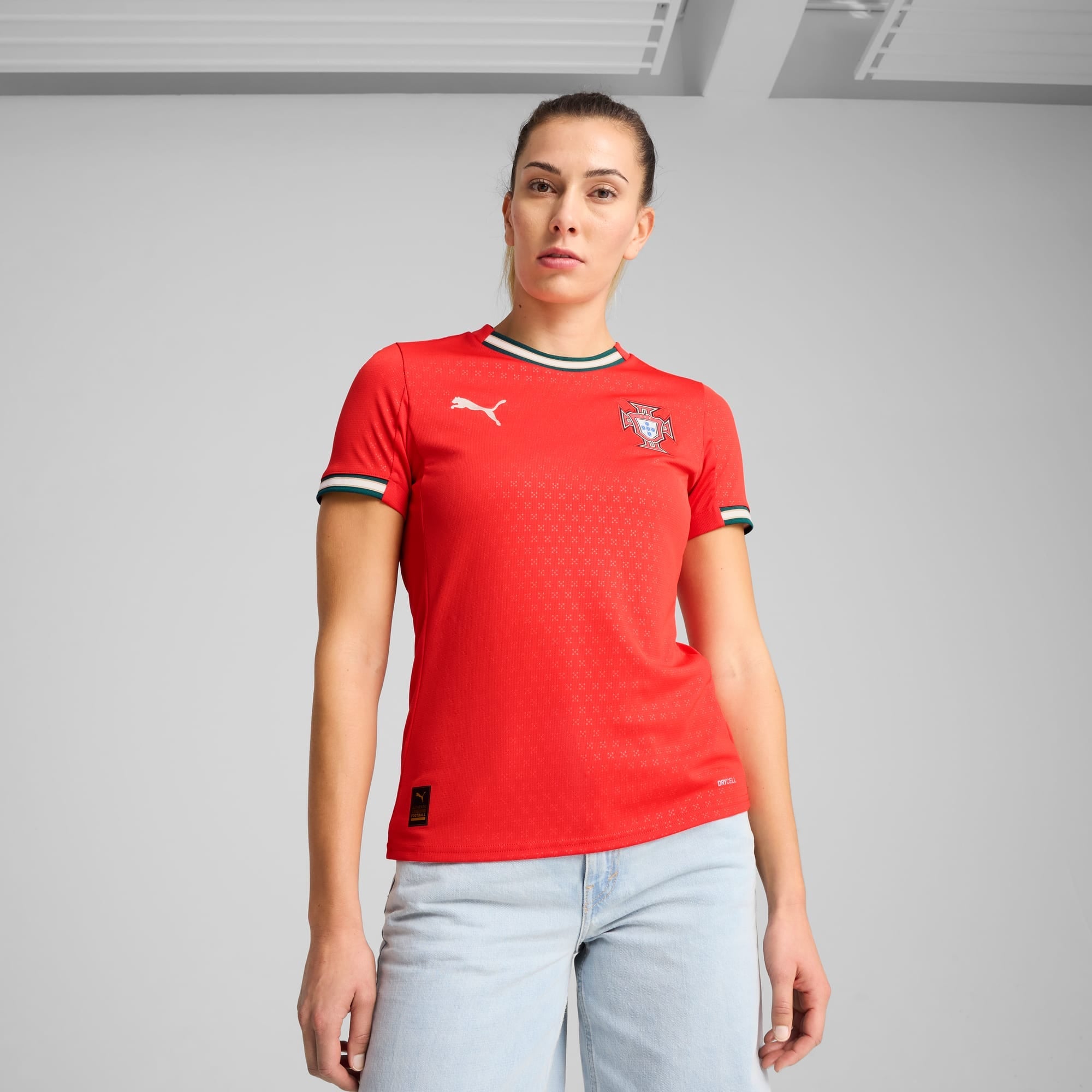 Camiseta Femenina Selección de Portugal roja principal 2025