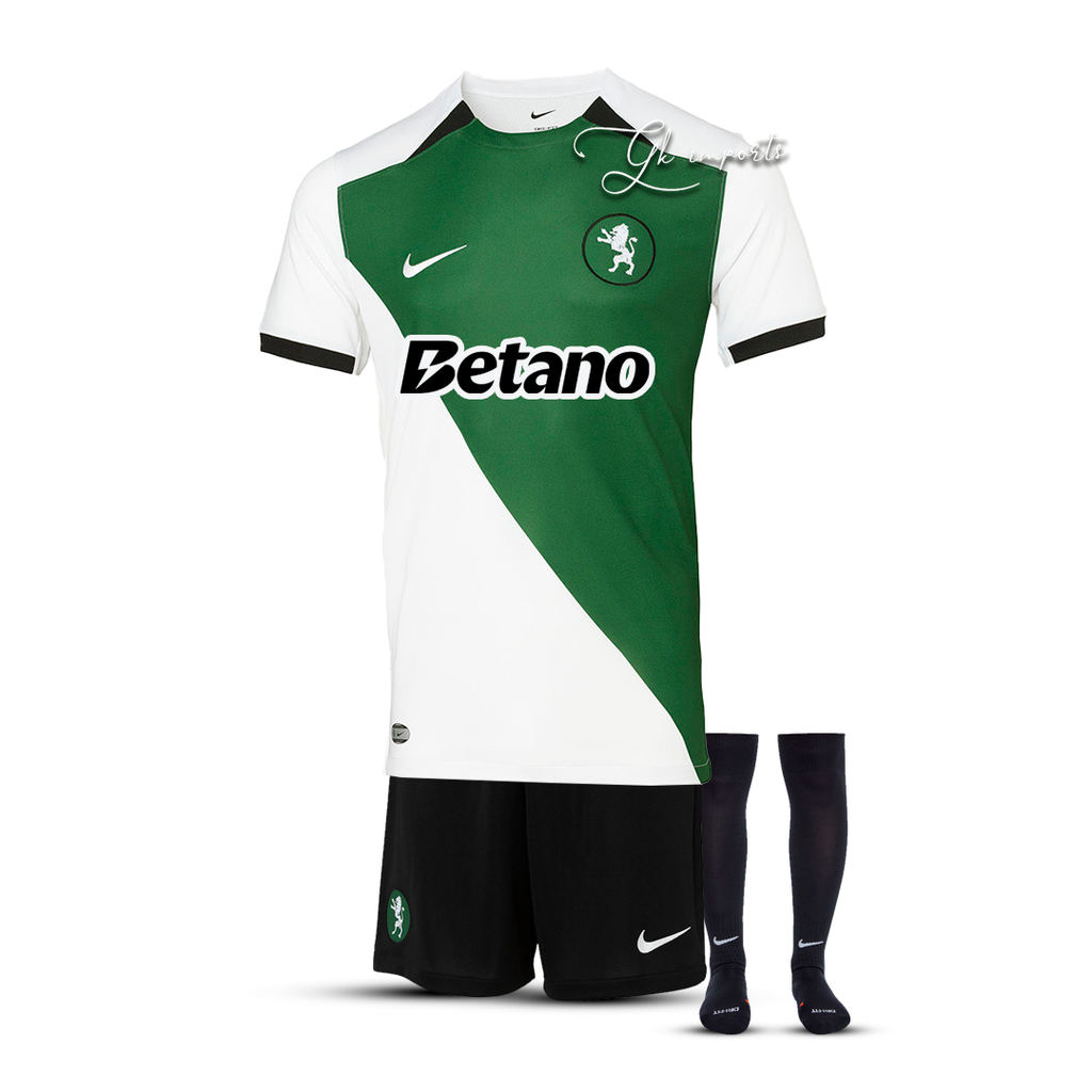 Conjunto infantil COM MEIAS STROMP verde/blanca 2024/25
