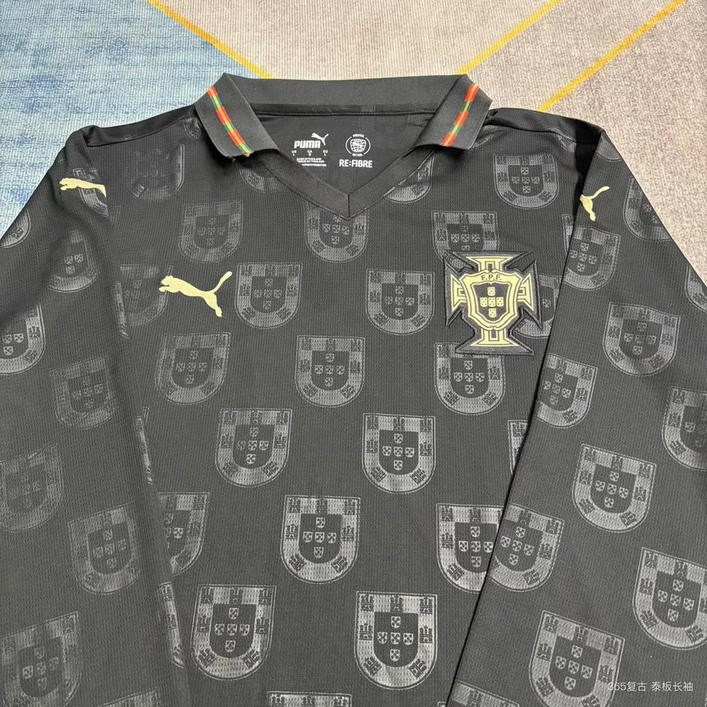 Camiseta Selección de Portugal MANGA LARGA edición especial pantera negra EUSÉBIO 2026/27 - ADEPTO