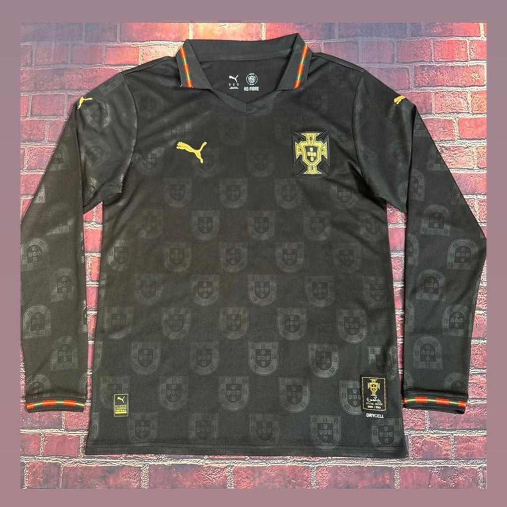 Camiseta Selección de Portugal MANGA LARGA edición especial pantera negra EUSÉBIO 2026/27 - ADEPTO