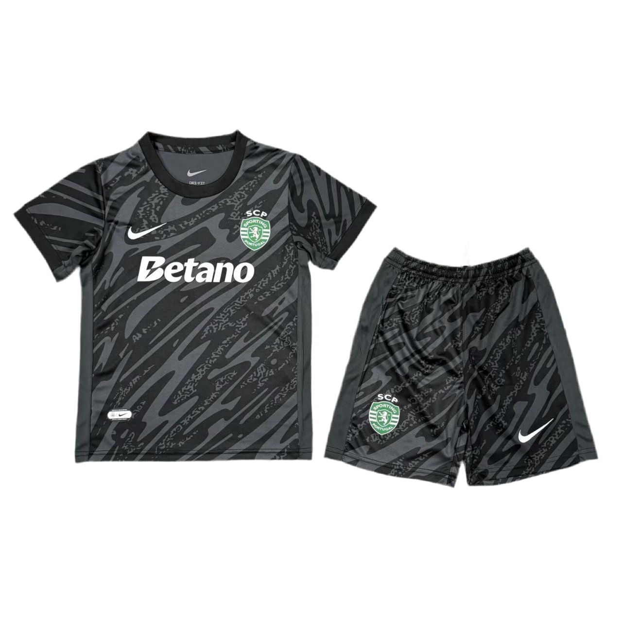 Conjunto infantil portero negro 2025/26