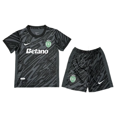 Conjunto infantil portero negro 2025/26