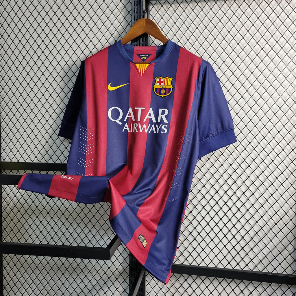 Camiseta Barcelona Home Retro 2014/15 - Roja y Azul
