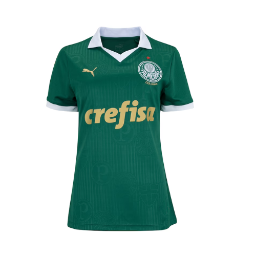 Camiseta Palmeiras Femenina Verde Home 2024/25