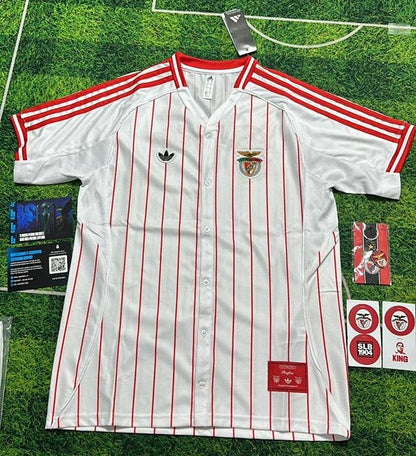 Camiseta COM BOTÃO S L B x Originals blanca 2025/26 - style baseball