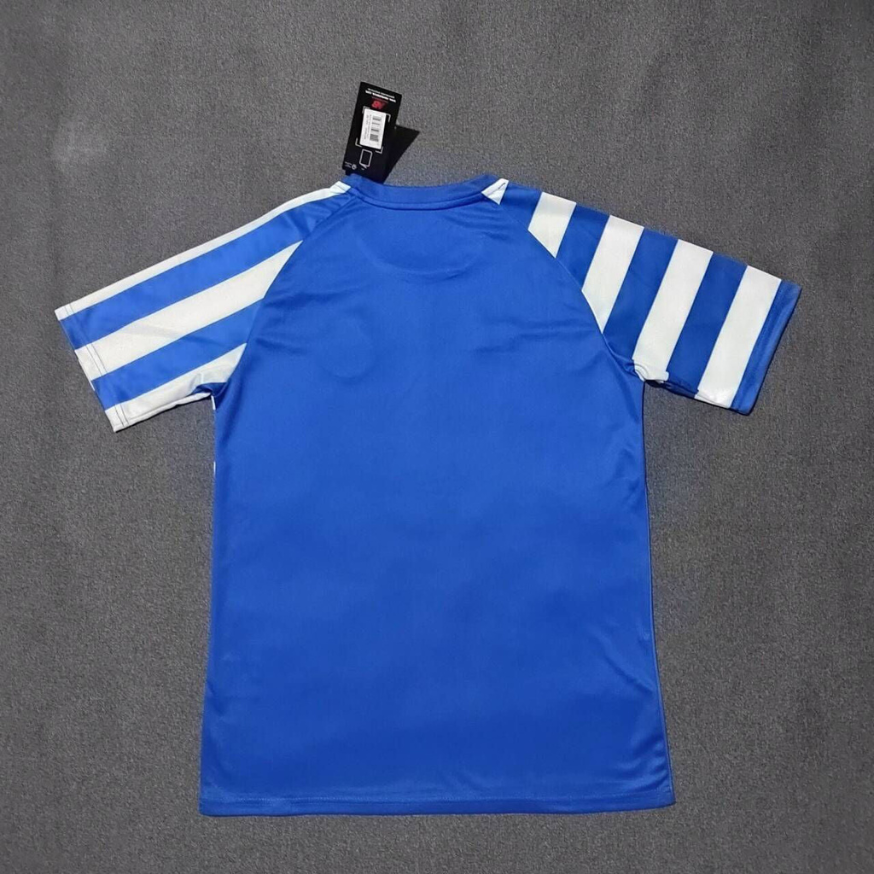 Camiseta pre-partido azul/blanco 2024/25