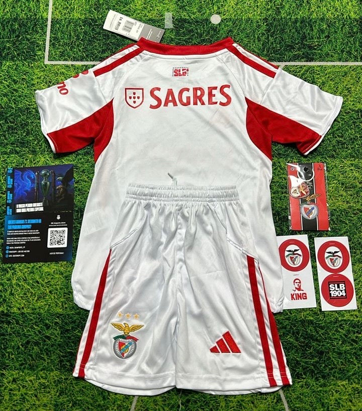 Conjunto infantil alternativo blanco 2025/26