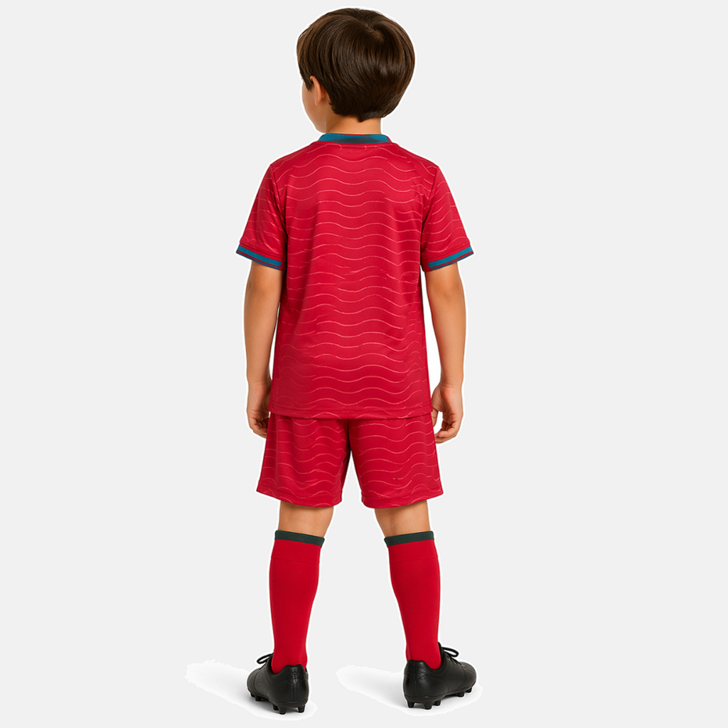 Conjunto infantil Selección de Portugal principal COPA DEL MUNDO 2026 - roja