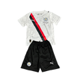 Conjunto Infantil Manchester City visitante 2025/26 blanco