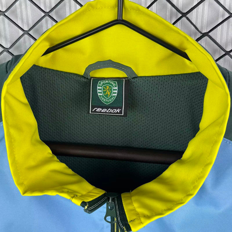 Chaqueta azul/verde león 2026/27 cierre completo - cortavientos