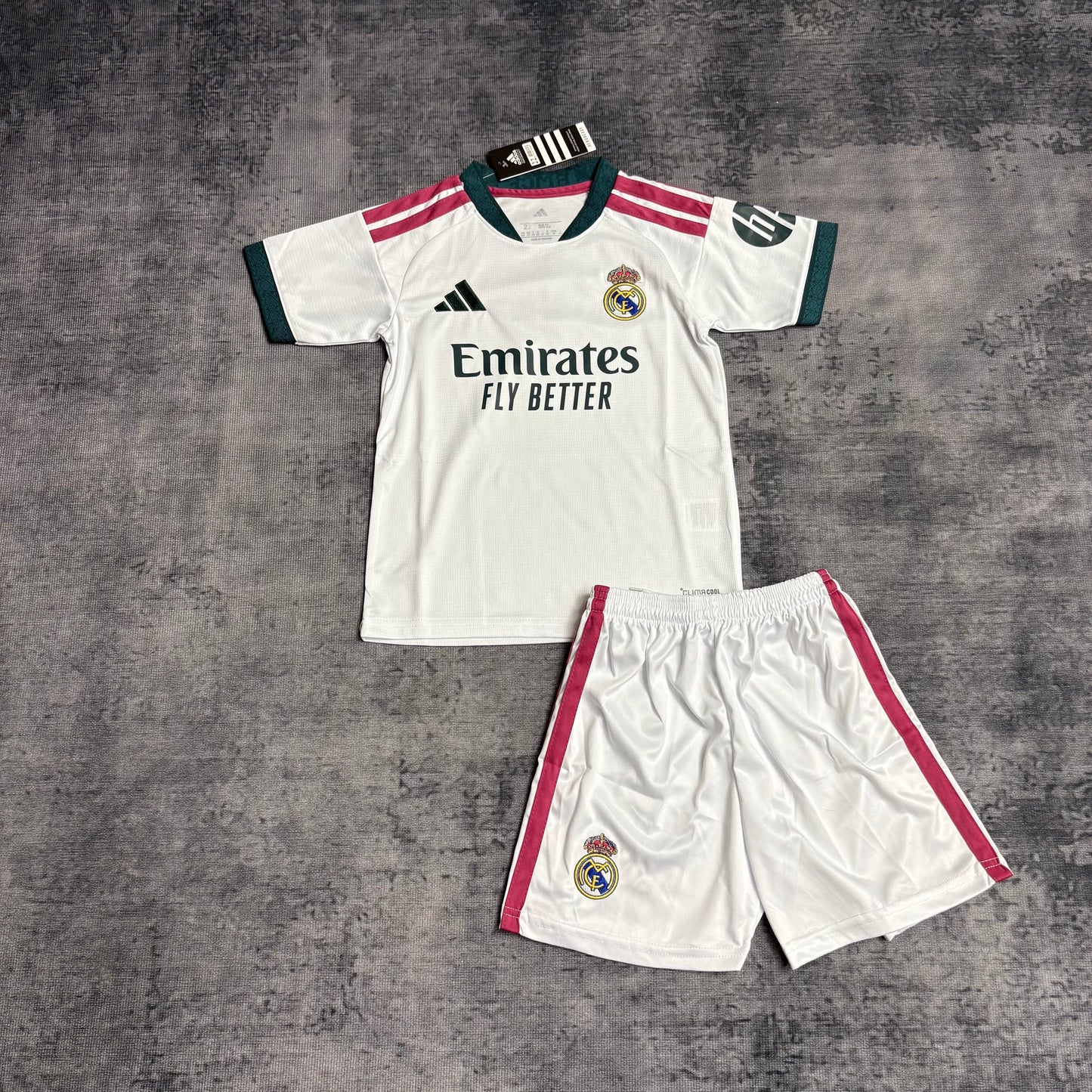 Conjunto Infantil Real Madrid home blanco 2026/27
