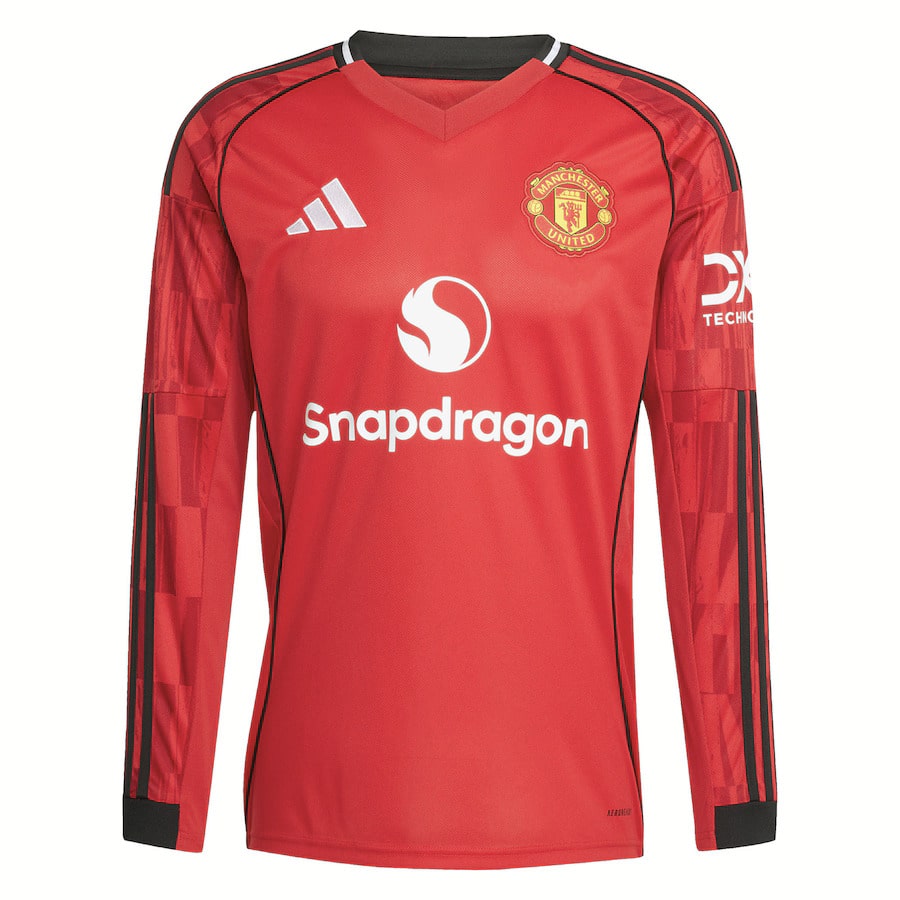 Camiseta Manchester United Local 2025/26 - MANGA LARGA