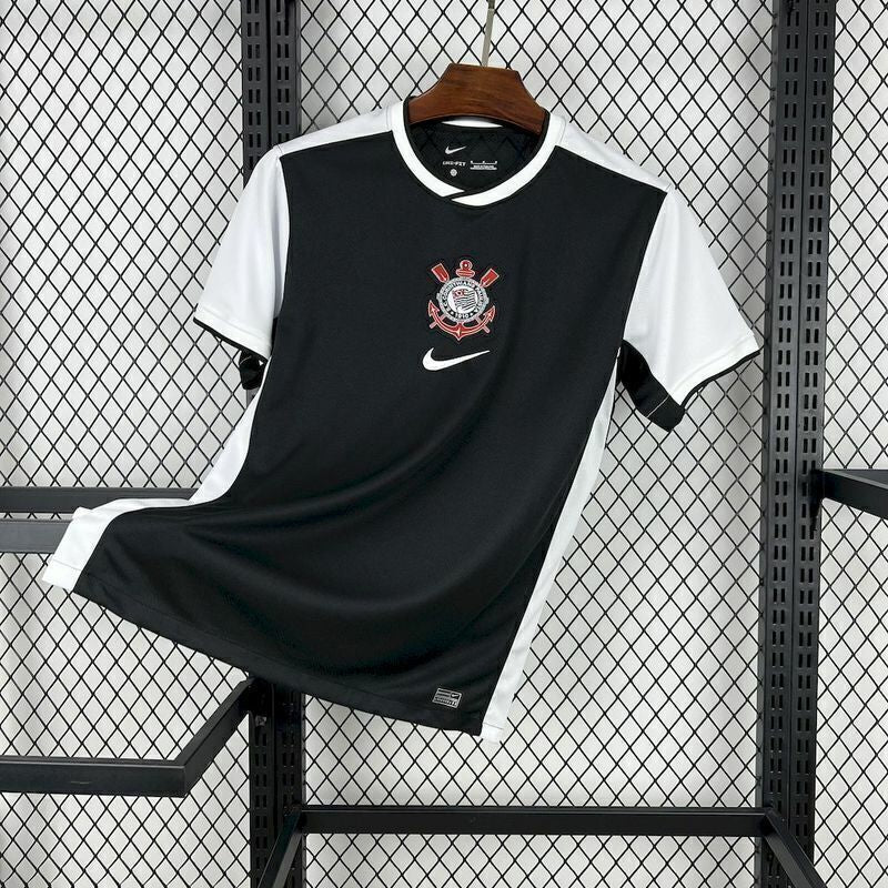 Camiseta Corinthians negro away 2025/26