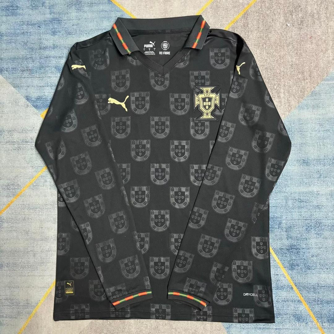 Camiseta Selección de Portugal MANGA LARGA edición especial pantera negra EUSÉBIO 2026/27 - ADEPTO