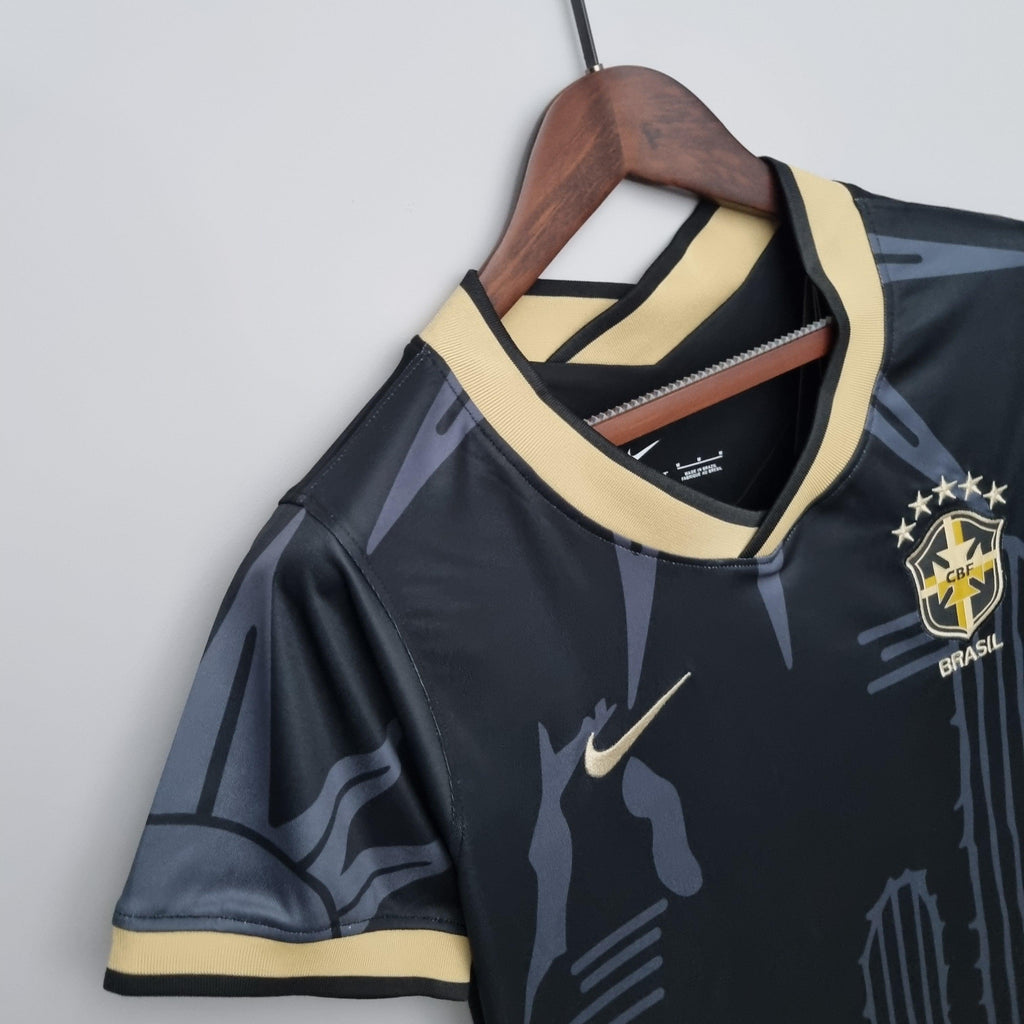 Camiseta Femenina Selección Brasil 2022/22 Edición Limitada Negra