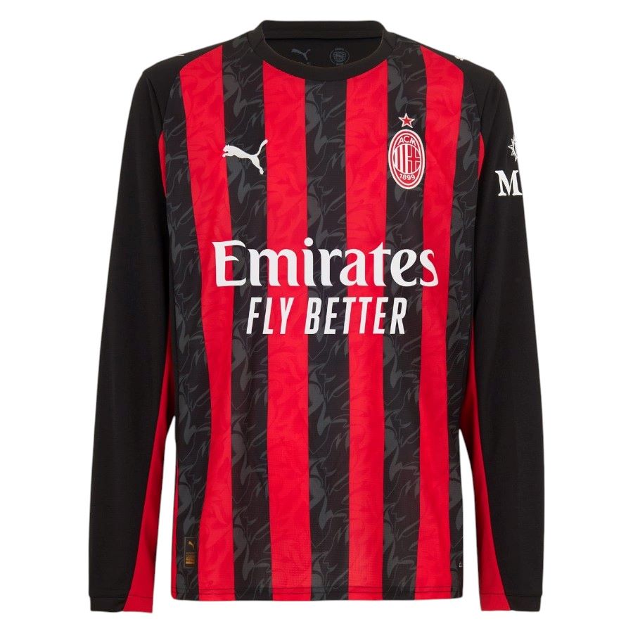Camiseta Milan principal 2025/26 - MANGA LARGA