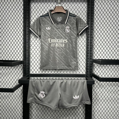 Conjunto Infantil Real Madrid gris third 2024/25
