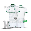 Conjunto infantil COM MEIAS alternativo blanco 2025/26