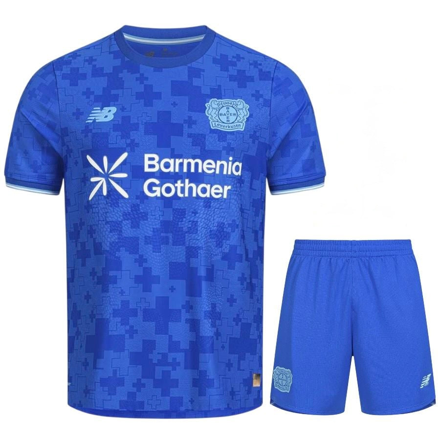 Conjunto Infantil Bayer Leverkusen tercera azul 2025/26