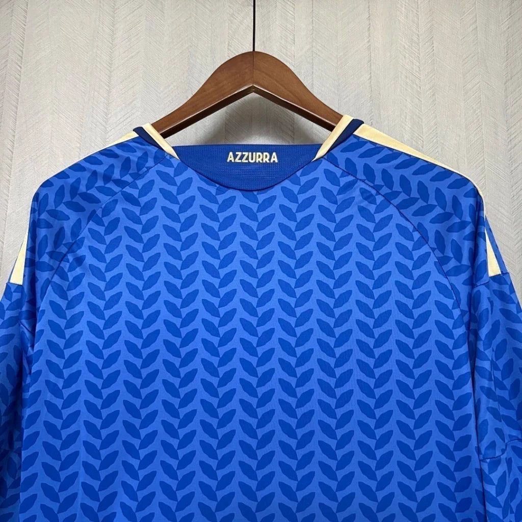 Camiseta Selección de Italia MANGA LARGA principal azul - Copa del Mundo 2026