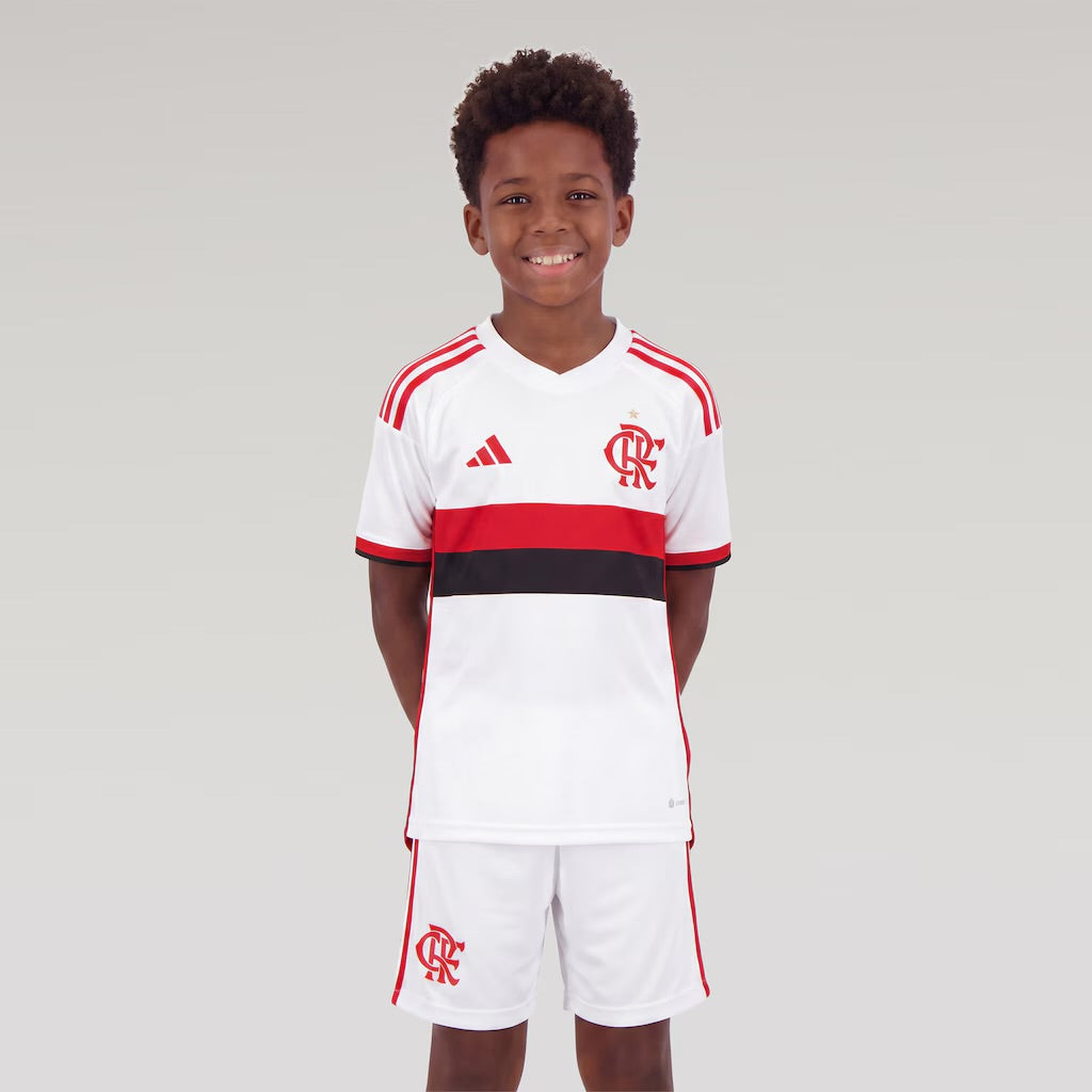 Conjunto Infantil Flamengo Away 2026/27 - blanca