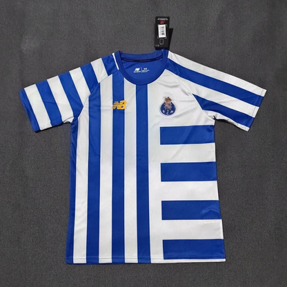 Camiseta pre match azul/blanco 2024/25
