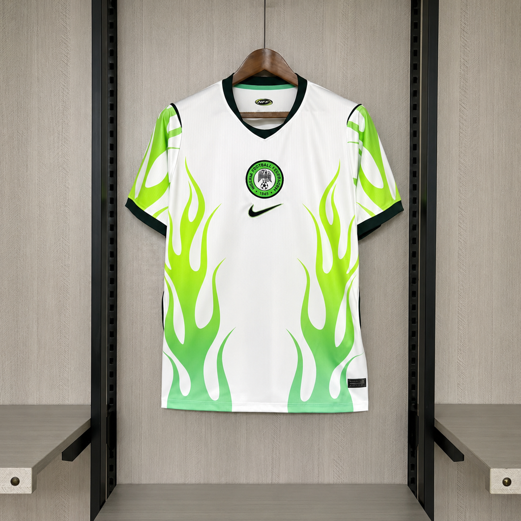 Camiseta Selección de Nigeria Visitante blanca/verde - Copa del Mundo 2026