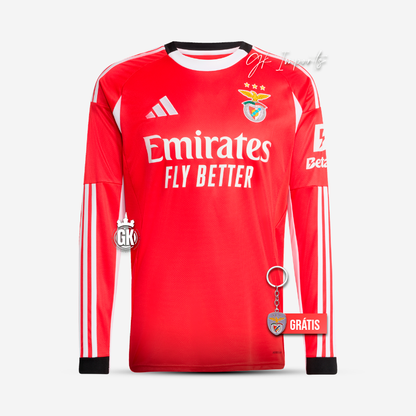 Camiseta principal MANGA COMPRIDA roja 2025/26