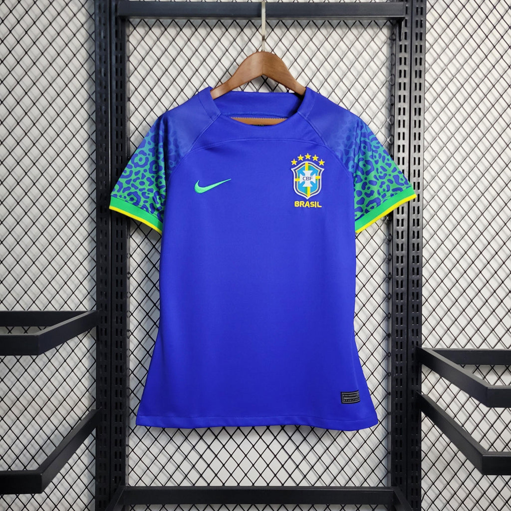 Camiseta Femenina Selección Brasil 2022/23 Visitante Aficionado PRO